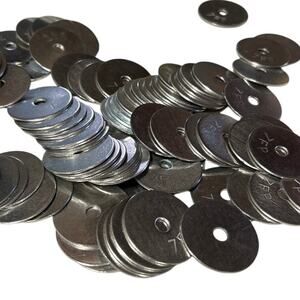 New In Box 100 Midwest Fastener 3/16" by 1.25" Stainless Steel Fender Washers